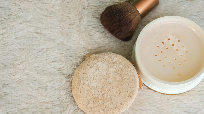 top view of translucent powder