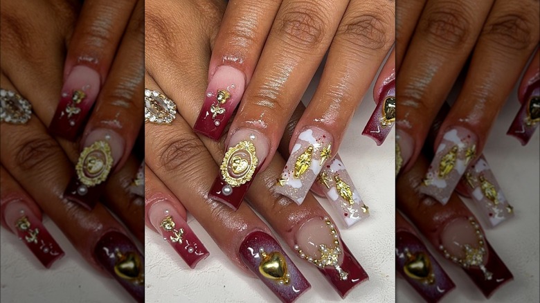 Baroque Nails Are The Over-The-Top Manicure Trend To Make You Feel Like  Royalty