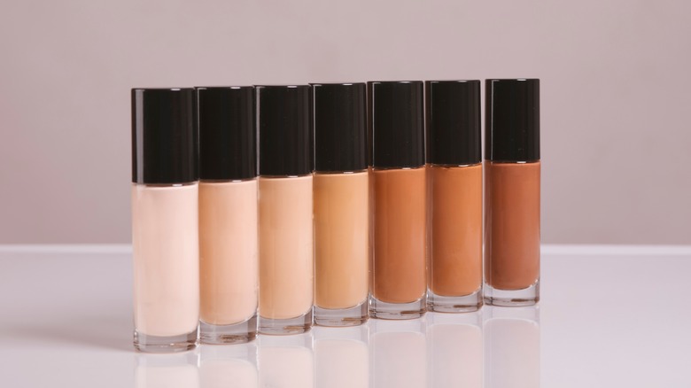 Foundation in different shades
