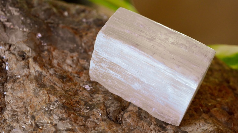 Selenite crystal 