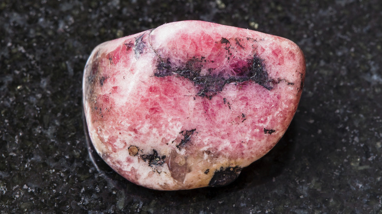 Rhodonite crystal