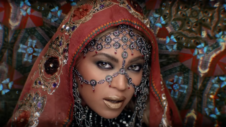 Beyonce Coldplay music video Indian clothing