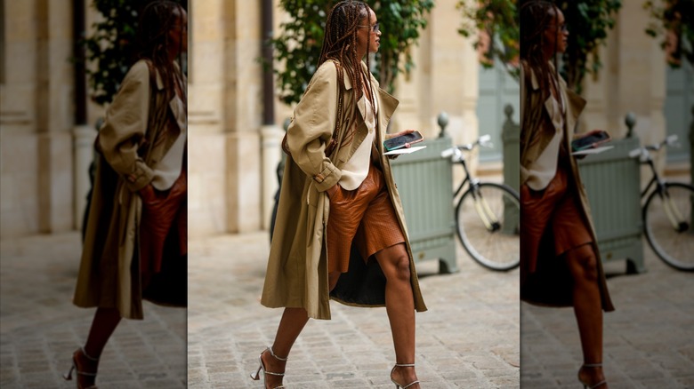 woman in trenchcoat 