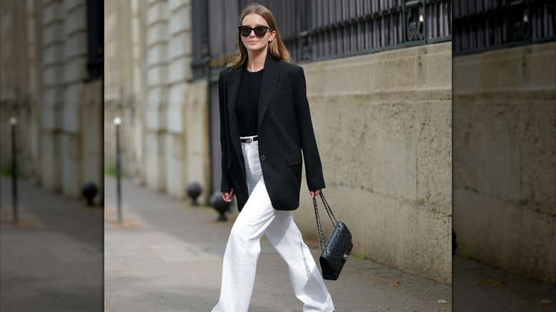 woman in blazer