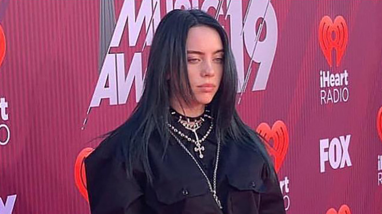 Billie Eilish black hair iHeartRadio Awards