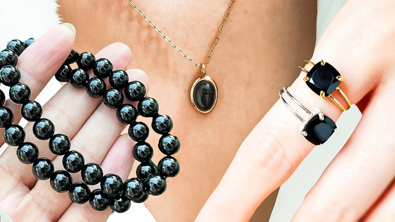 Black Gems Are The Latest Jewelry Trend For 2024 - Our Styling Tips