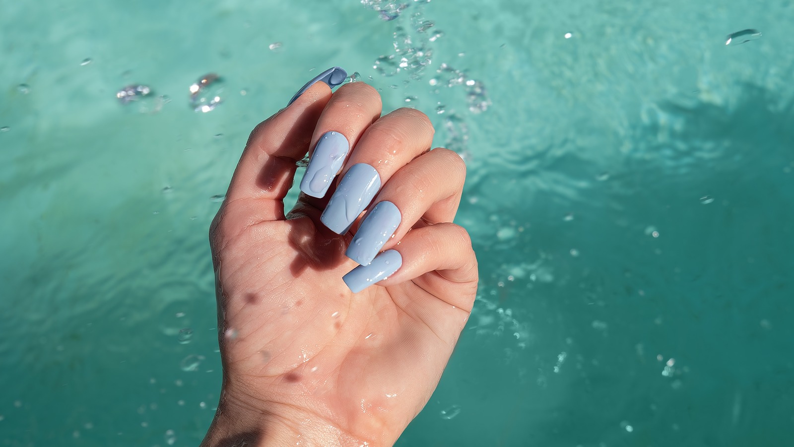 Blueberry Milk Nails Are A Creamy Pop Of Color For Minimalists