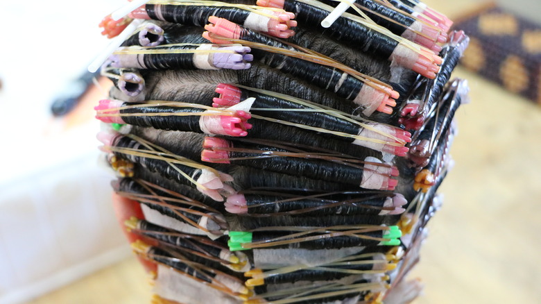 head with perm rods