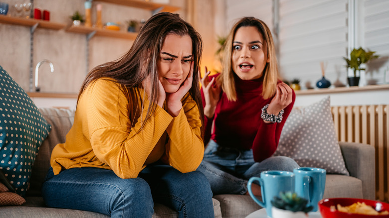 Couple arguing