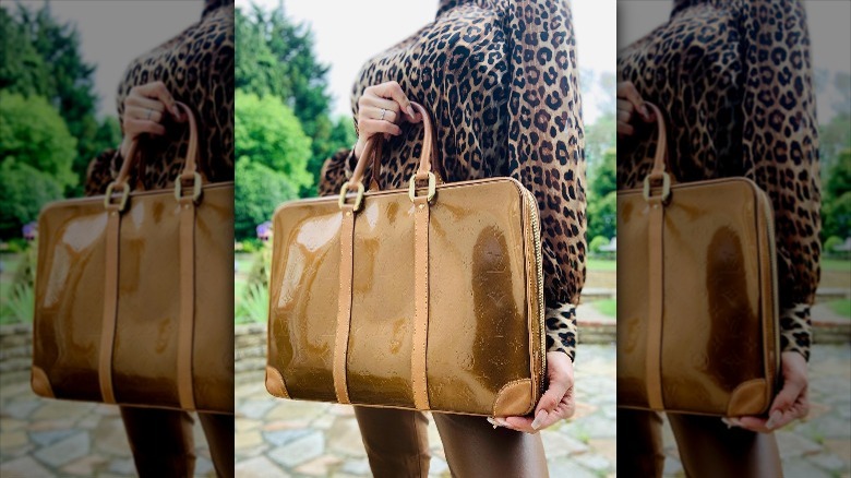 Light brown Louis Vuitton briefcase