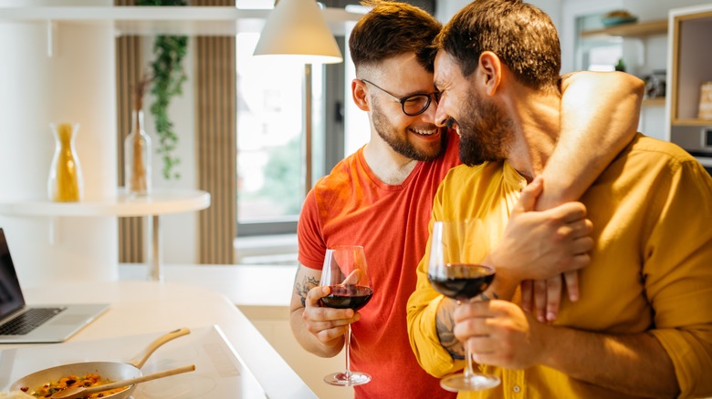 couple smiling together