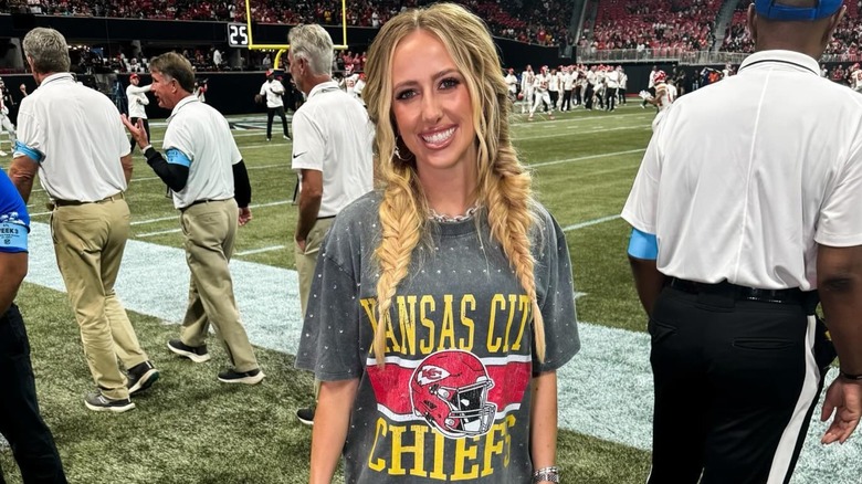 Brittany Mahomes at Chiefs-Falcons game