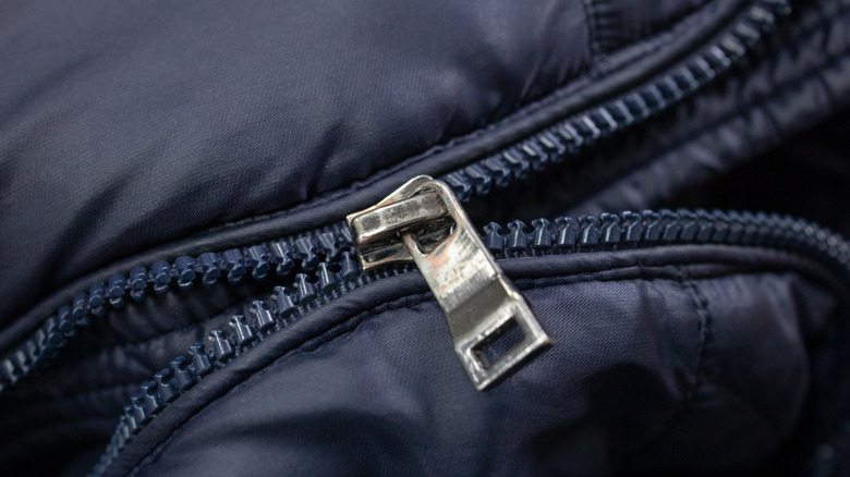 Broken coat zipper