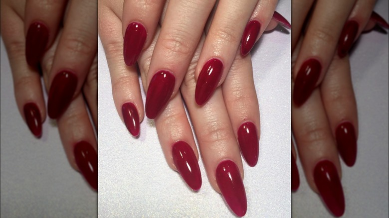classic ruby nails