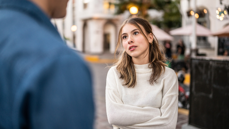 couple talking seriously