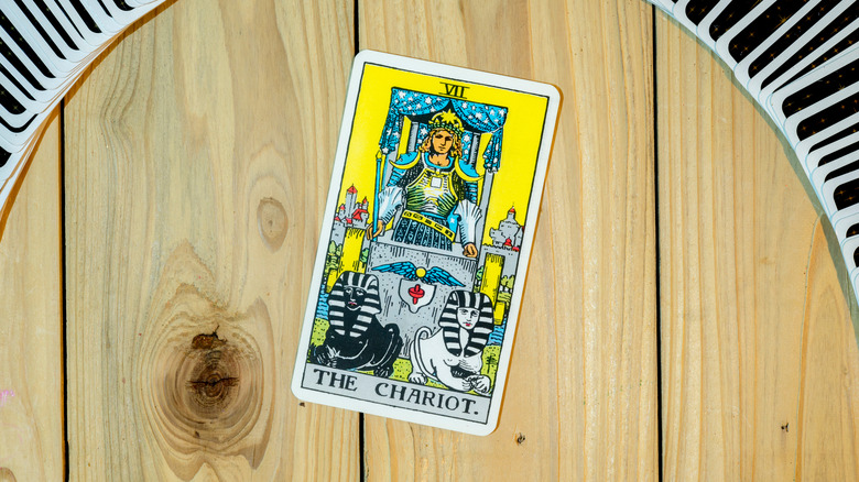 The Chariot tarot card 