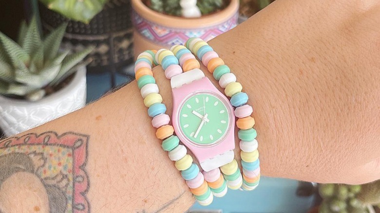 watch with candy bracelet