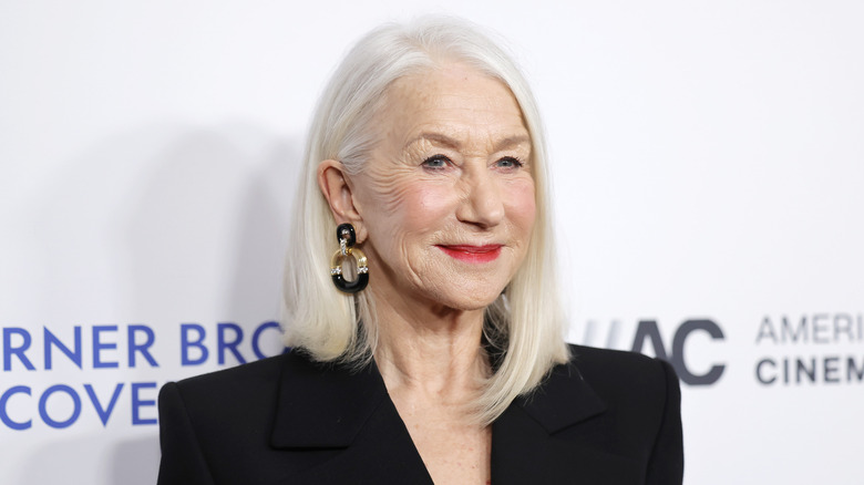 Helen Mirren with gray hair