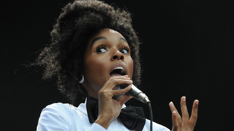 Janelle Monae with natural hair