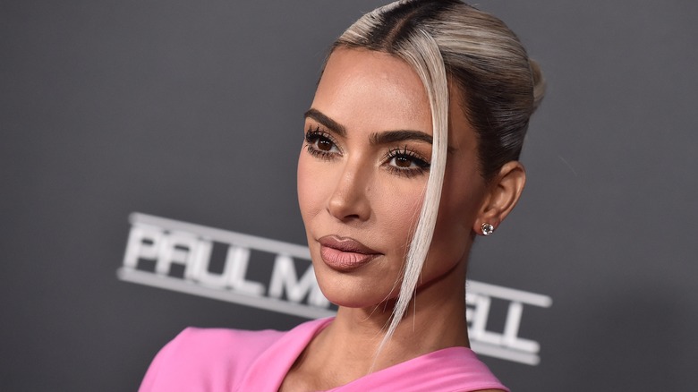 Kim Kardashian with a sleek updo