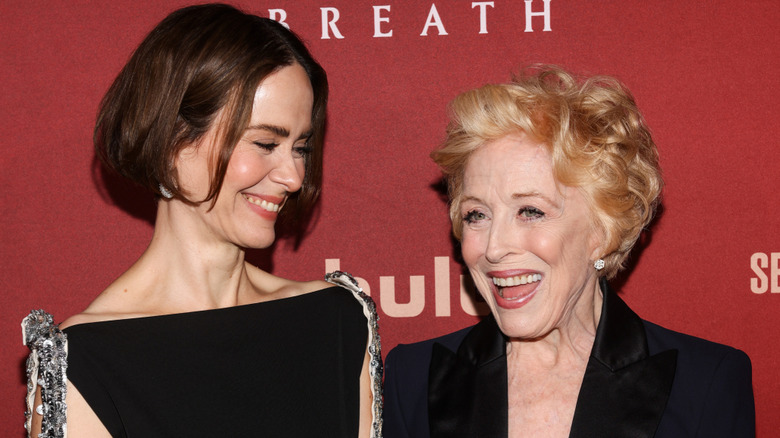 Sarah Paulson and Holland Taylor on the red carpet.