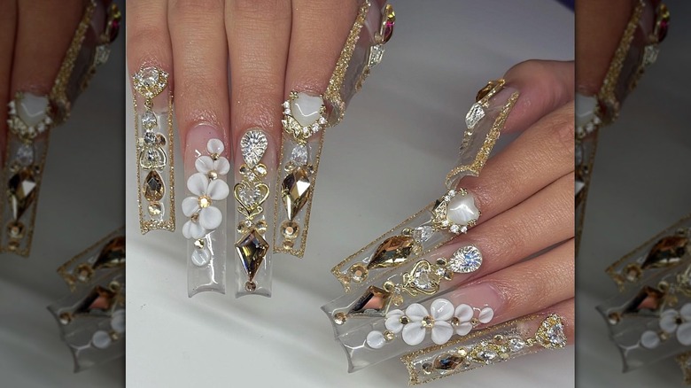 Elegant nail charms