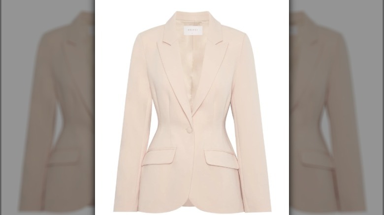 cream blazer womens fashion trend