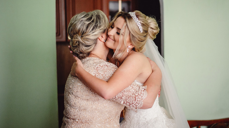 Bride with her mother