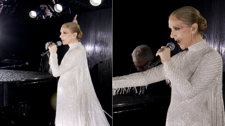 Céline Dion 2024 Paris Olympics dress