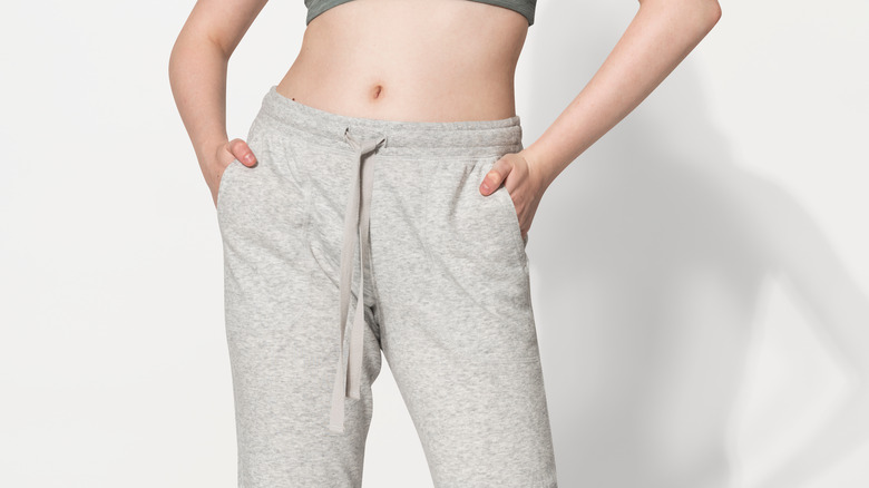 woman in sweatpants