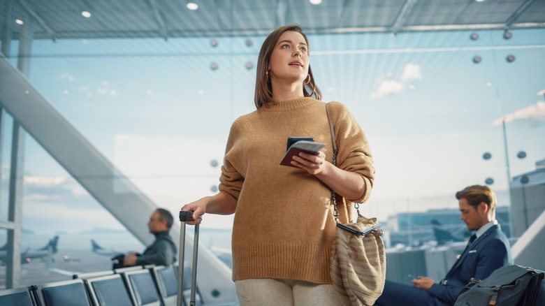 Woman at airport