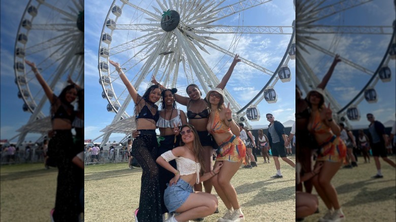 Group of friends at Coachella