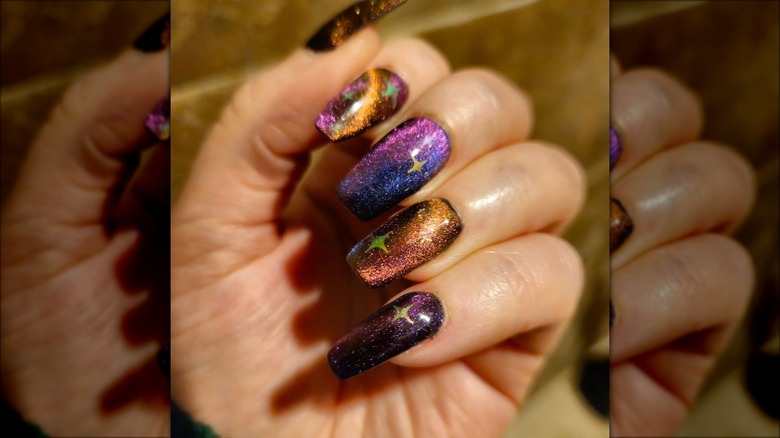 colorful manicure
