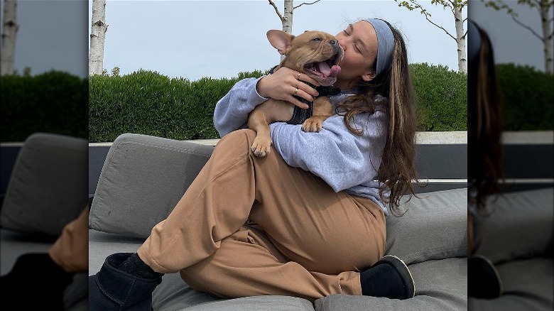 Cozy grey sweatsuit and headband