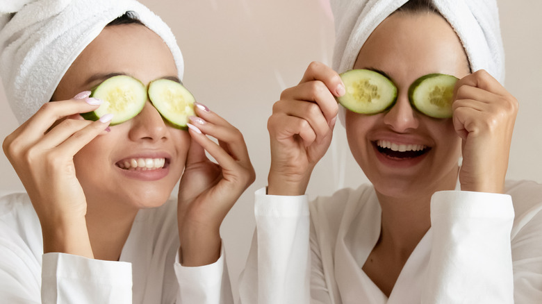 frozen cucumber skin mask