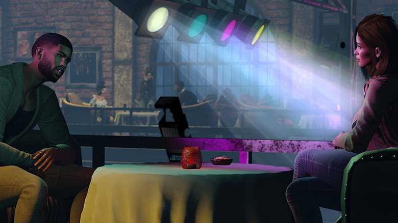 couple on date in Metaverse