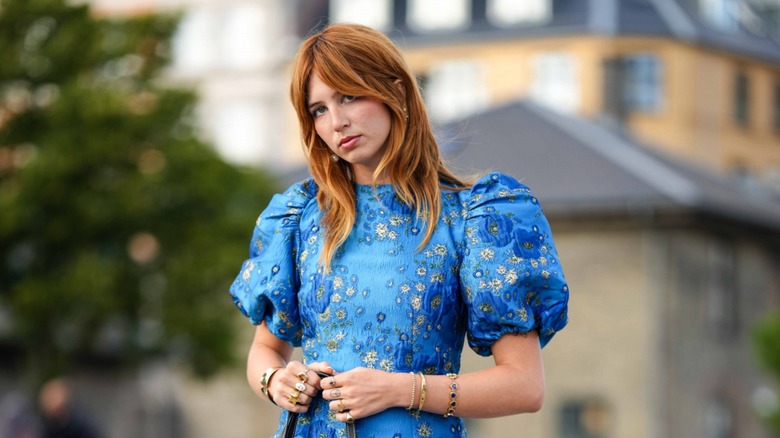 woman with light cowboy copper hair