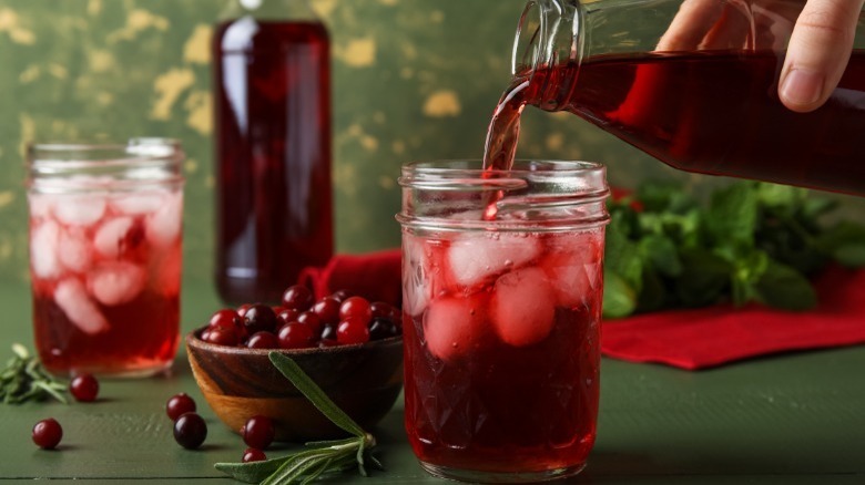 Mason jar cocktail glasses