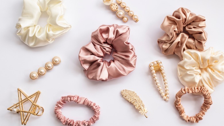Assortment of different hair accessories