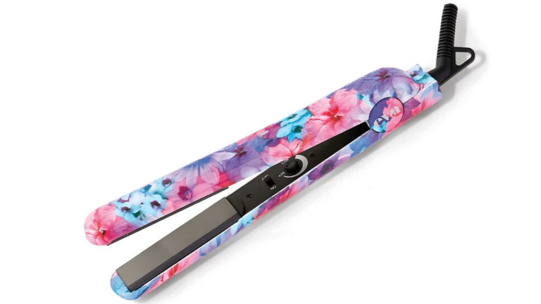 Floral flat iron