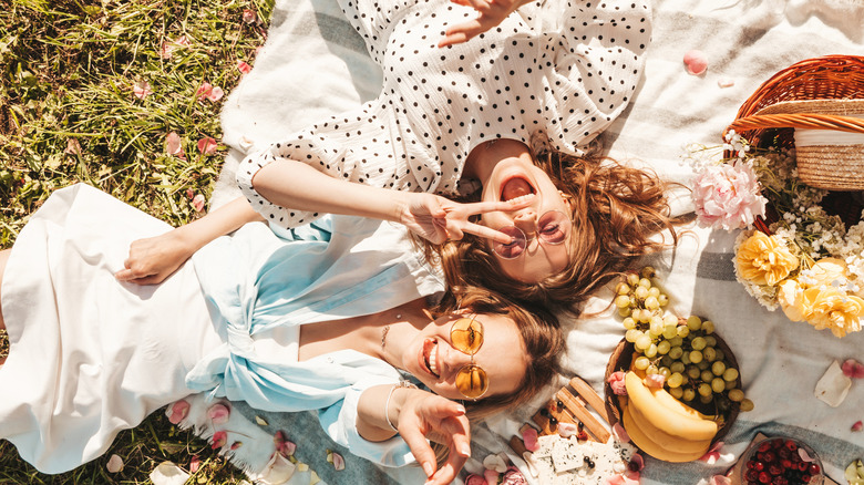 Wives on picnic date