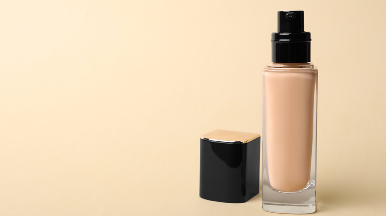 bottle of skin foundation 