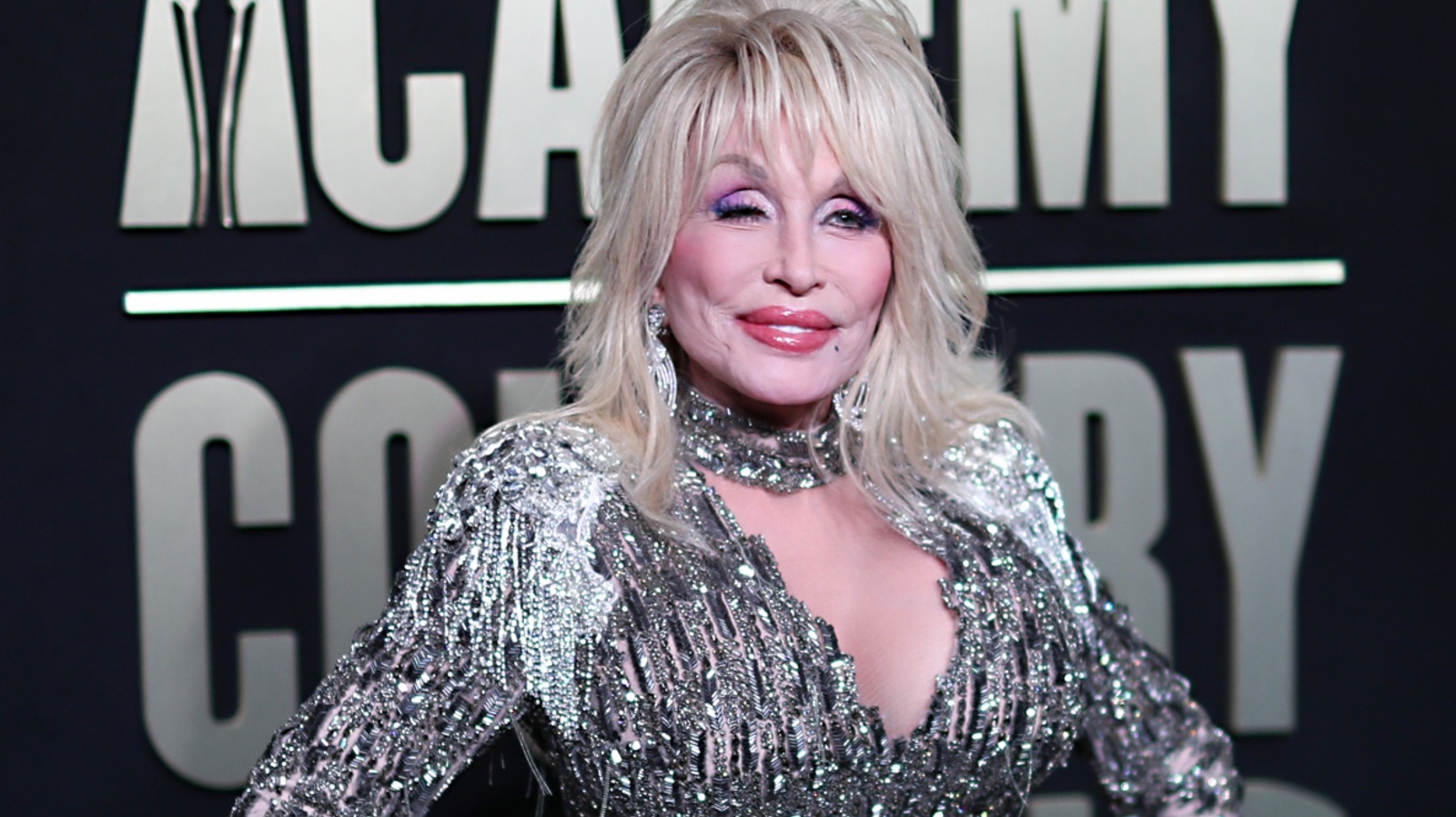 Dolly Parton Sparkles at ACM Awards 2023 in Silver Beaded Sleeves