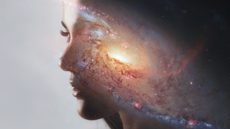 Woman's subconscious as a galaxy