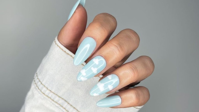 blue cloud nails