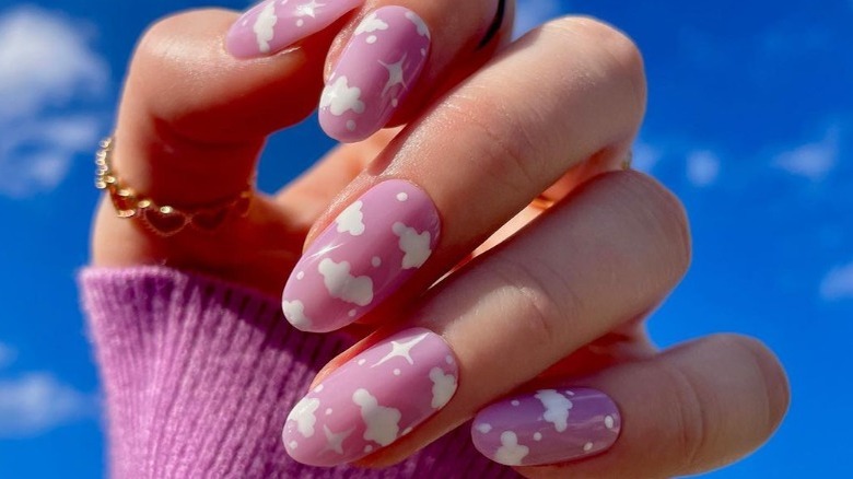 lavender cloud manicure