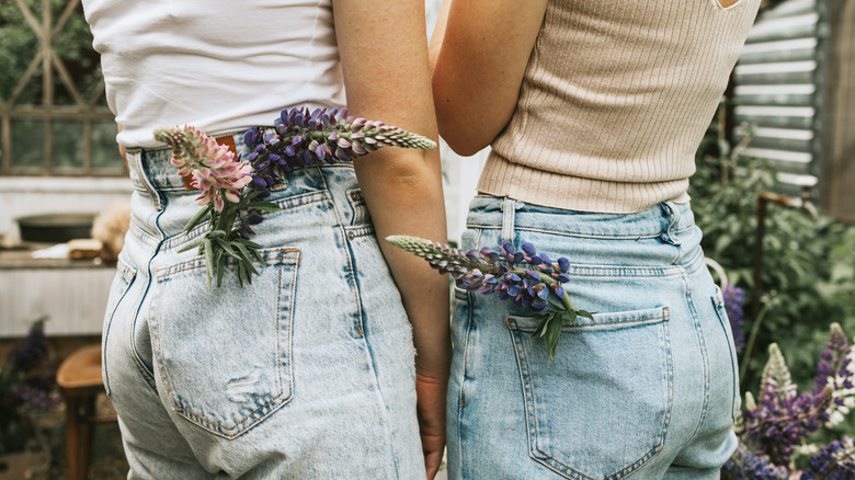 Women in jeans 