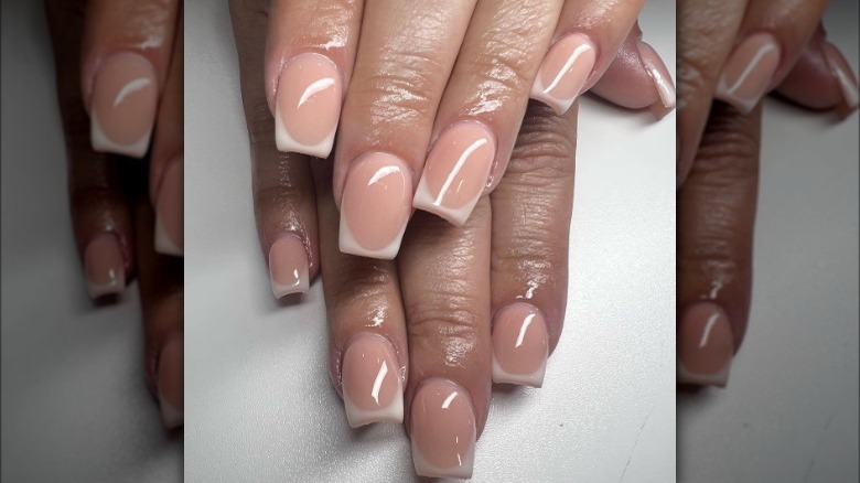 Nails with square tip