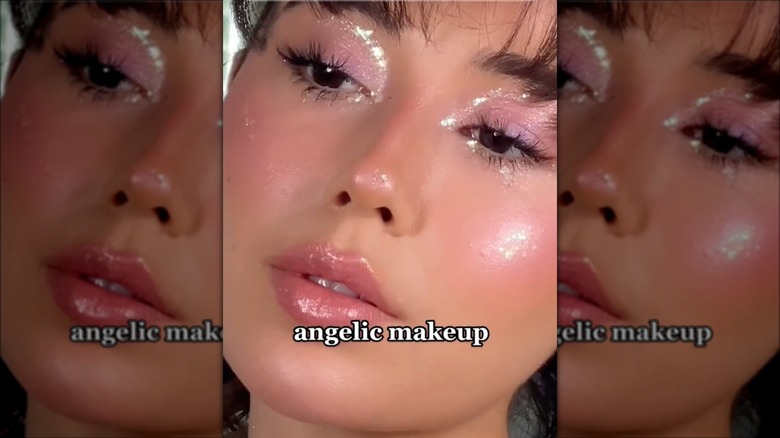 Dewey, angelic makeup look