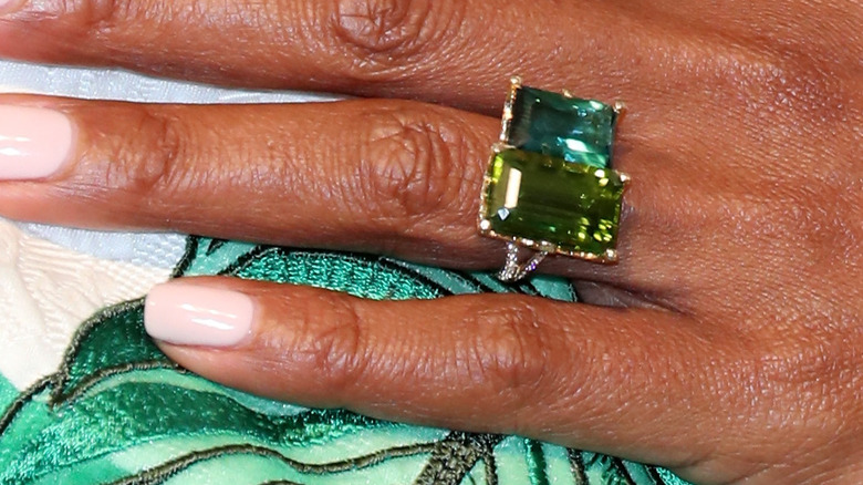 Rectangle emerald rings